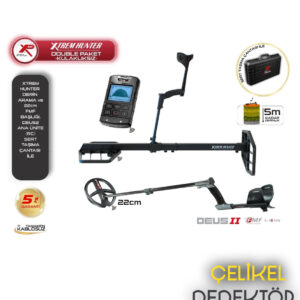 XP DEUS 2 DEDEKTÖR - Ana Ünite, Xtrem Hunter Derin Arama Başlığı ve 22CM FMF Başlık
