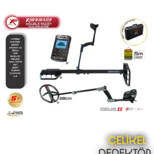 XP DEUS 2 DEDEKTÖR - Ana Ünite, Xtrem Hunter Derin Arama Başlığı ve 28CM FMF Başlık
