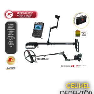 XP DEUS 2 DEDEKTÖR - Ana Ünite, Xtrem Hunter Derin Arama Başlığı ve 34X28CM FMF Başlık